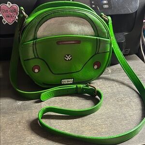 Vintage Coach Chester Bag 9901 90s Hand painted Custom Leather Kelly Green